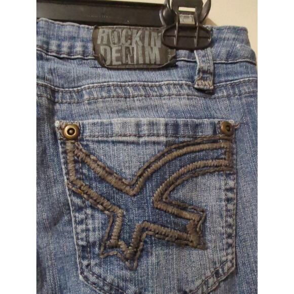 Ana De Jeans Distressed Stitched, Patched Boot Cut Vintage Jeans size 9 - Picture 4 of 6